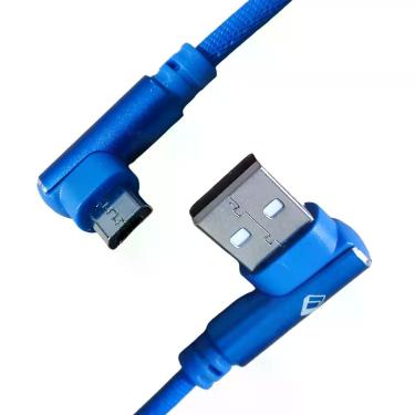 Imagem de Cabo Carregador USB x Micro USB V8 90º Games 1M Ponta L Celular Jogo C