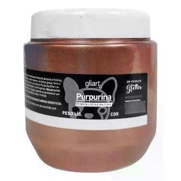 Imagem de Purpurina Pó Metálico Gliart Cobre 50g Extra Fino