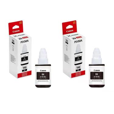 Imagem de Kit 02 Tinta Original G190 Gi190 Canon G3110 G4100 G3100 Gi-190 Preto