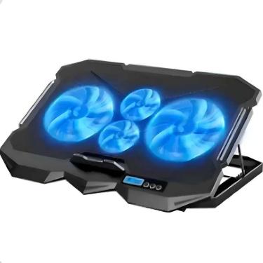 Imagem de Base com 4 Ventoinhas para Notebook LED Azul - Atena