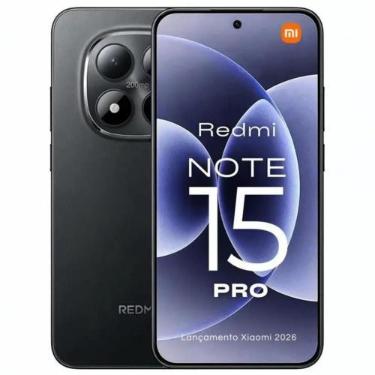 Imagem de Redmi Note 15 Pro 4G 12GB 512GB Preto Versão Global - Xiaomi, 512GB, P