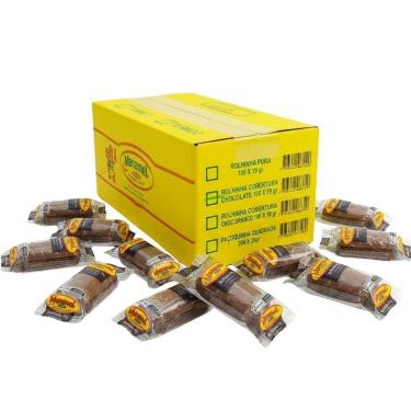Imagem de Paçoca Rolhinha Manamel com Cobertura Chocolate Granel 1,900Kg 100un