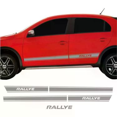 Imagem de Adesivos Compatível Gol Rallye 2011 Lateral + Traseira R699 Cinza Cor Cinza