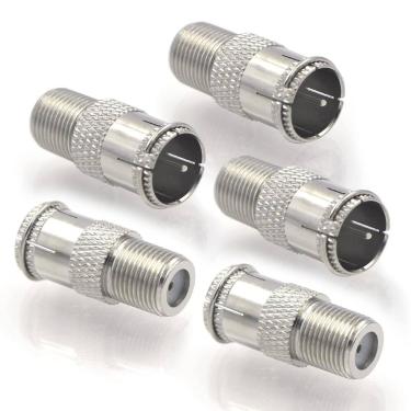 Imagem de Conector rápido de cabo coaxial VCE Quick Push On macho para fêmea tip
