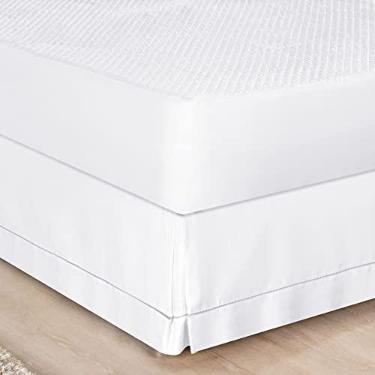 Imagem de Saia para Cama Box Queen Bia Enxovais Branco Tecido