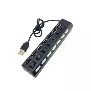 Imagem de Hub Filtro De Linha Usb 7 Portas Com Chave Seletora 2.0 - Correia Ecom