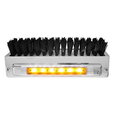 Imagem de GG Grand General Porta-botas de alumínio cromado 98980 19 cm (C) x 6 cm (A) x 7,6 cm (D) escova preta com LED âmbar/âmbar