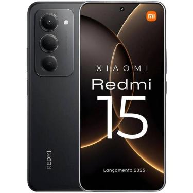 Imagem de Smartphone Redmi 15 128GB PRETO - Xiaomi, 128GB, Preto