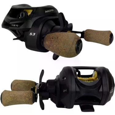 Imagem de Carretilha Nigra Makis Fishing Drag 4kg Carretel Aluminio Lado da Mani