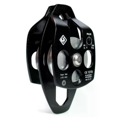Imagem de Polia Dupla Oscilante Rolamentada Usclimb 30kn Ce Uiaa Para Corda Até 16mm