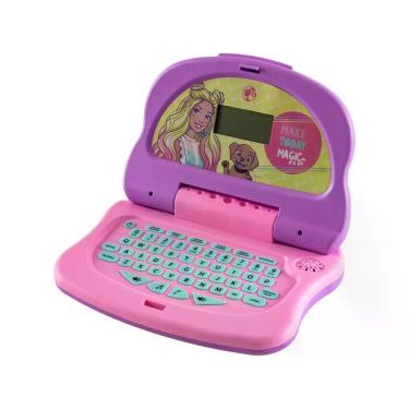 Imagem de Laptop Charm Tech Infantil Bilíngue Barbie Rosa Candide 1853