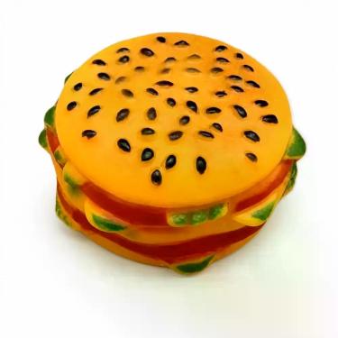 Imagem de Brinquedo Hambúrguer Savana Pet Mordedor Interativo para Cães Borracha