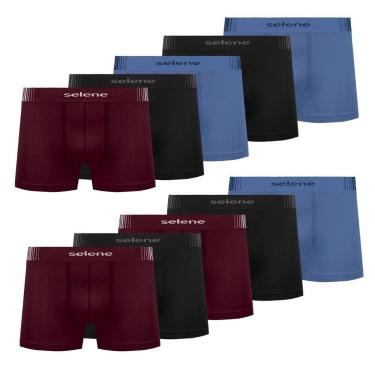 Imagem de Kit 10 Cueca Infantil Selene Microfibra Confortável Menino, Sortido, G