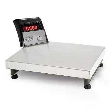 Imagem de Balança Industrial Aço Carbono Bivolt 300Kgx100G Base 50X60Cm