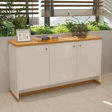 Imagem de VIA NOSSA - Aparador Buffet Berlin Cor:off White/naturale