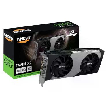Imagem de Gpu Inno3d Geforce Rtx 5060 Ti 8gb 128bits Gddr7 Twin X2 N506t2-08d7-193075n