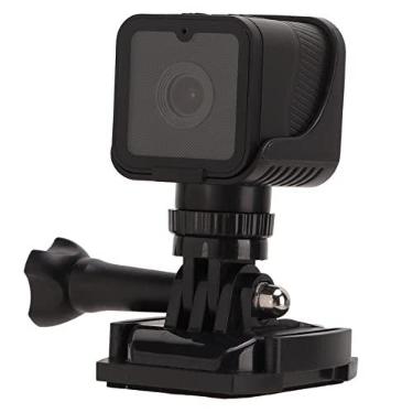 Imagem de ASHATA Câmera De Ação, Mini Esportiva Portátil Hd 1080P Com Microfone, Cartão Memória 256G, Bateria Expansível, Carregamento Usb, Para Ambientes Externos
