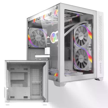 Imagem de Gabinete Forcefield Mid Tower Branco White Ghost Gamer Suporta  Water 