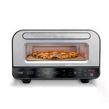 Imagem de Forno de Pizza Elétrico de Bancada Ichef 136.14.00 17L 1700W Pedra Refratária Touch Prata 220V