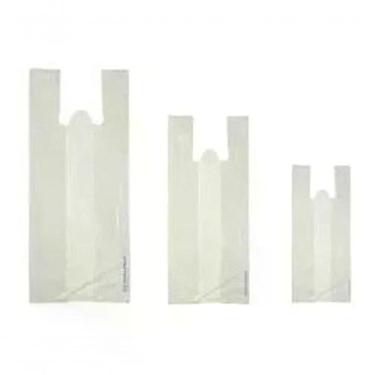 Imagem de Sacola Plástica Reciclada 70x90 Pacote 1KG para Embalagens Diversas com Material Polietileno Recuperado Branco Higipack