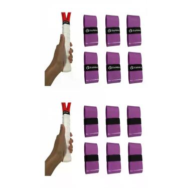 Imagem de 10 Zarsia Power Overgrip Liso Pegajoso Raquete Beach P Lilás