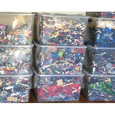 Imagem de LEGO Lote a granel de 1,8 kg. Pe as aleat rias e tijolos