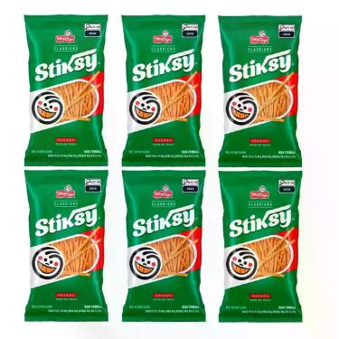 Imagem de Combo 50 Salgadinho Elma Chips Stiksy 30g Palitinho Trigo