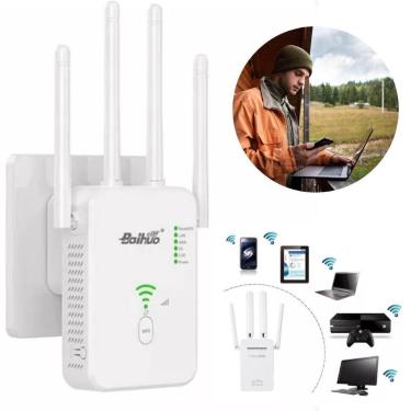 Imagem de Extensor Rede Wireless 300Mbps Dupla Freqência Computador E - Atena