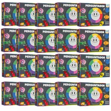 Imagem de Kit 20 Jogos de Tabuleiro Perguntados com 204 Cartas Copag - 30841