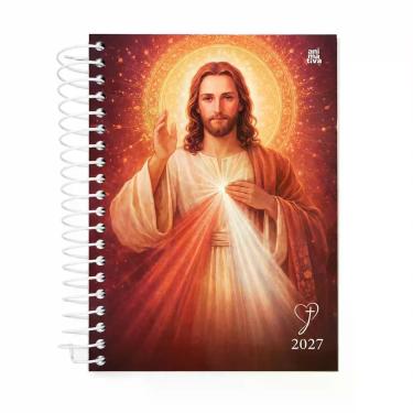 Imagem de Agenda diário da Fé Ano 2027 192 Folhas Capa Dura Espiral - Animativa