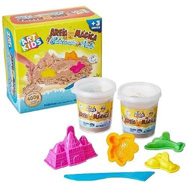Imagem de Massa Areia Brincando na Praia, Acrilex, 400 g