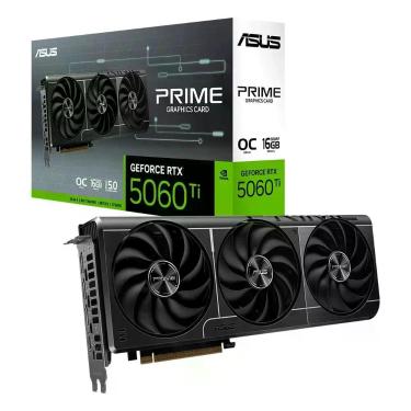 Imagem de Placa de Vídeo ASUS PRIME-RTX 5060 TI O16G NVIDIA GeForce, 16GB GDDR7,