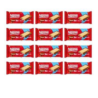 Imagem de Choco Trio Cookies and Cream, Biscoito com Chocolate, Pacote com 12 Unidades, 90g