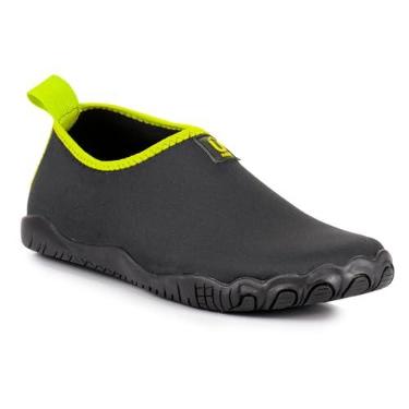 Imagem de Sapatilha Nautica Neoprene Unissex Aquatica Antiderrapante Praia Pesca Corrida Caiaque Mergulho Beach Tennis (Verde, BR, Adulto, Faixa Numérico, 45, 46)