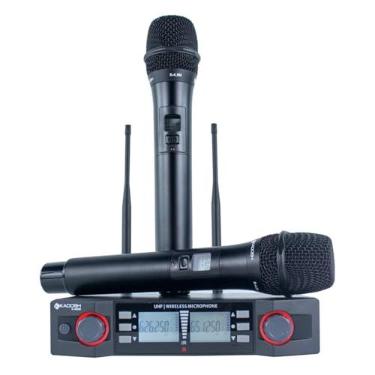 Imagem de Microfone sem fio uhf kdsw 402 m uhf (mão + mão)