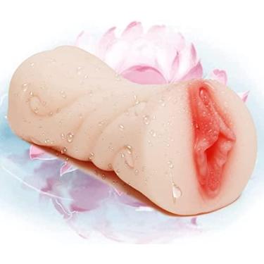 Imagem de Masturabations 2 em 1 Masturbadores Masculinos, P-us-sy de 3D Realista - M-asterburbator Toy Toys Masculino de Brinquedos de Sexo Masculino Prazer Oral M-asturbação