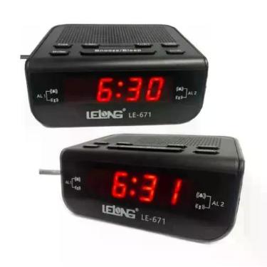 Imagem de Despertador Digital: Rádio Fm - Operação Fácil E Intuitiva - Rádio Rel