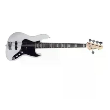 Imagem de Baixo waldman 5c gjj 205x jazz bass branco
