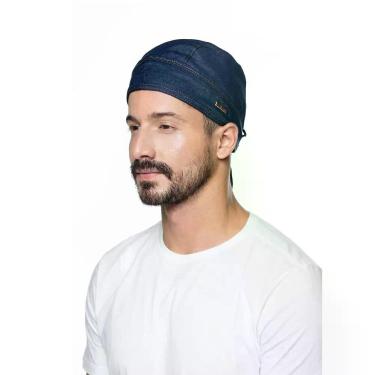 Imagem de Bandana Chef de Cozinha - JEANS - Unisex - Utensilios do Chef