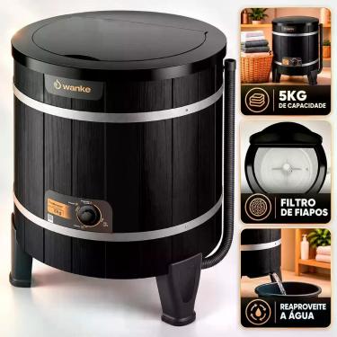 Imagem de Tanquinho Wanke Tradicional 5kg Semiautomático 3 Programas Motor WEG A