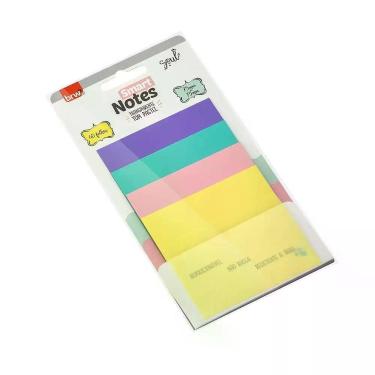 Imagem de Bloco Adesivo Smart Notes Transparente Pastel 40 Folhas