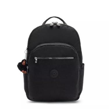 Imagem de Kipling Mochila para laptop Seoul extragrande de 17 polegadas, Preto verdadeiro 2, Large, Mochila Seoul extragrande para laptop de 43.2 cm, durável, espaçosa com alças acolchoadas
