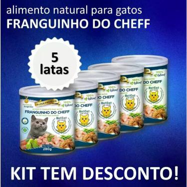 Imagem de Kit Ração Úmida Delícia NatCat Pet Food para Gatos Franguinho do Cheff