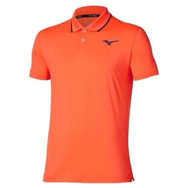 Imagem de Camisa Polo de Tennis Mizuno Masculina, GG, Laranja