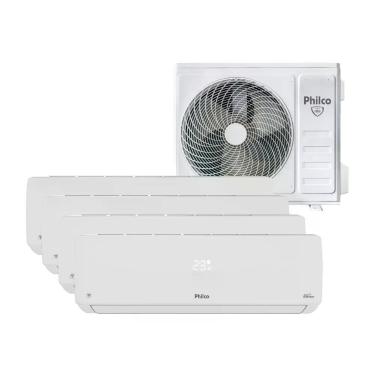Imagem de Ar Condicionado Quadri Split Philco 42000 BTUs (HW 12K+12K+12K+12K) Quente e Frio Inverter 220V R32 (PAC42QV)