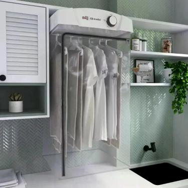 Imagem de Secadora de Roupas Suspensa Mueller Sun 8kg com 6 Cabides Design Moderno Branco 220V