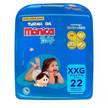 Imagem de Fralda Descartável Turma Da Monica Baby Econômica XXG Com 22 Unidades
