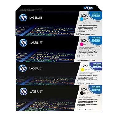 Imagem de HP Kit Toner Cb540a Cb541a Cb542a Cb543a 125a para Impressoras HP Laserjet Cp1215 Cm1312 Cp1515n Cp1518n, Preto, Suporte a Impressão Duplex Automática
