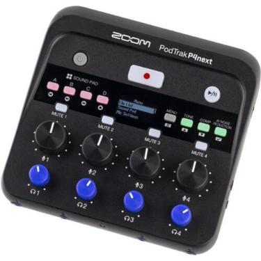 Imagem de Gravador zoom podtrak p4next áudio podcast multitrack portátil