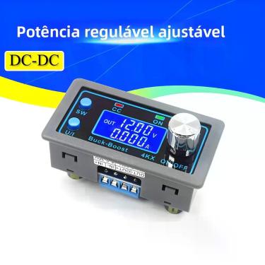 Imagem de Conversor DC-DC Ajustável Buck Boost 05-30V 4A 5V 6V 12V 24V Módulo De